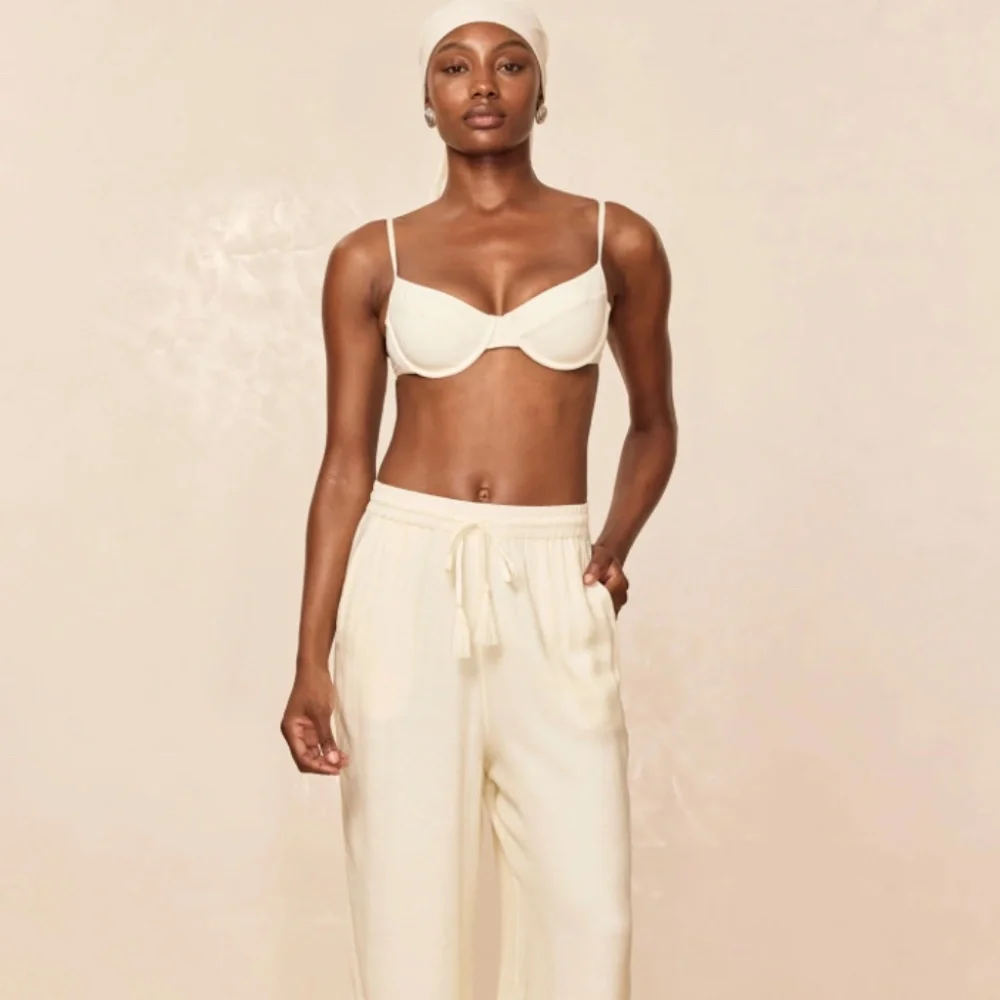 Monday Swimwear Tahiti Pant (Ivory, Petite) - Picture 2 of 7